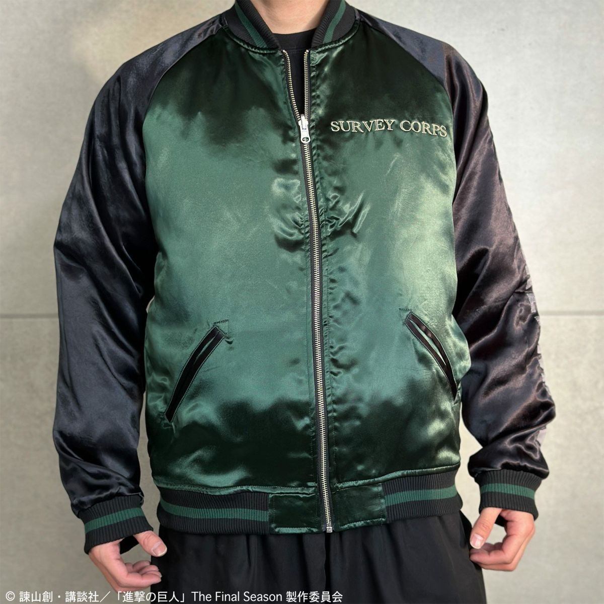 【進撃の巨人×絡繰魂】リヴァイ リバーシブルスカジャン