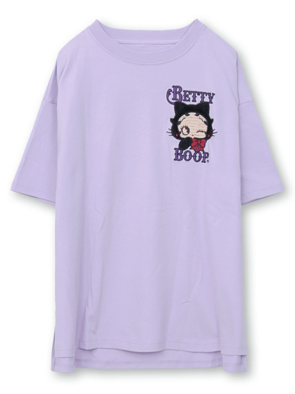 【BETTY BOOP】“黒猫ベイビーベティ”総刺繍Tシャツ