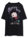 【BETTY BOOP】“黒猫ベイビーベティ”総刺繍Tシャツ