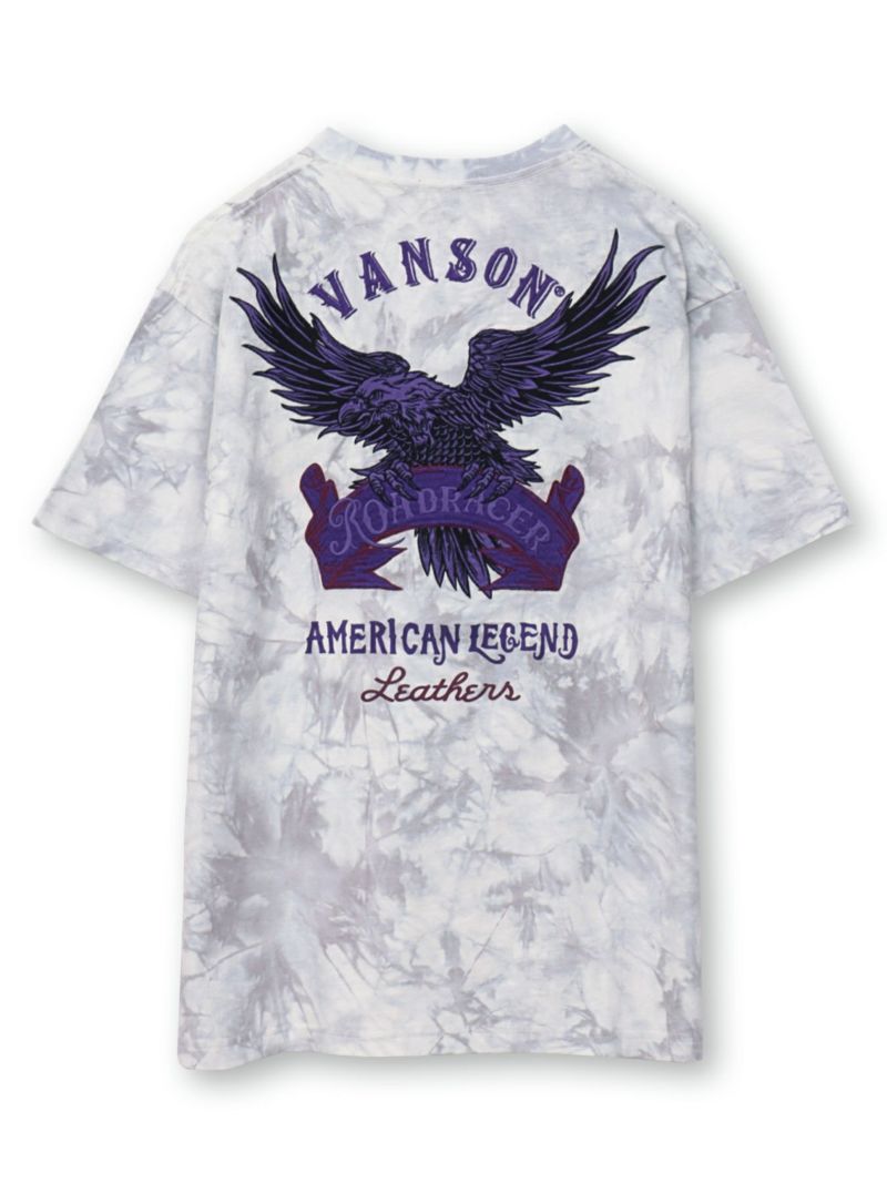 【VANSON】イーグル刺繍入りTシャツ〔別注〕