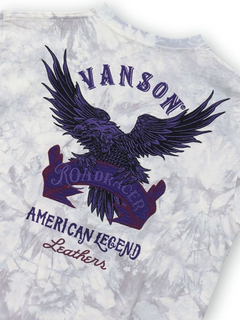【VANSON】イーグル刺繍入りTシャツ〔別注〕
