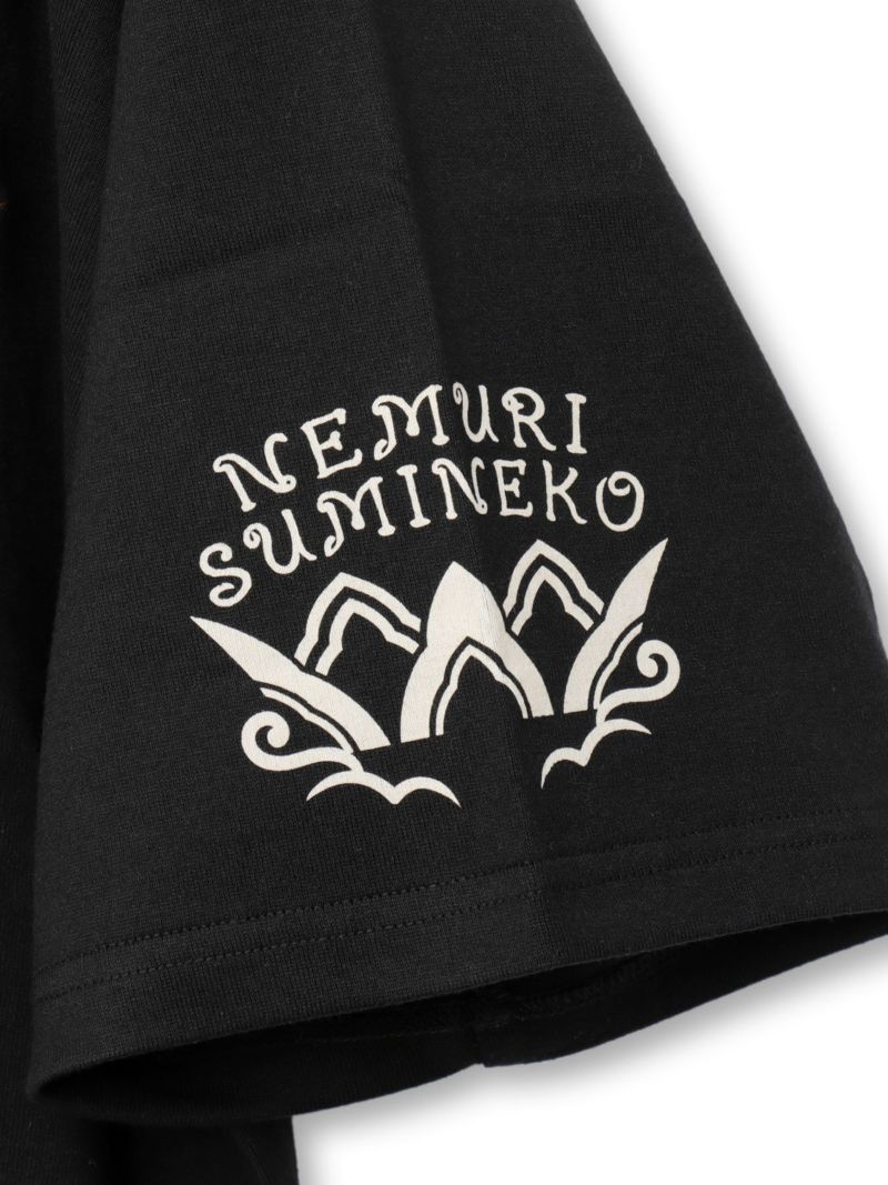 【SUMINEKO】“眠り猫”刺繍入りBIGシルエットTシャツ