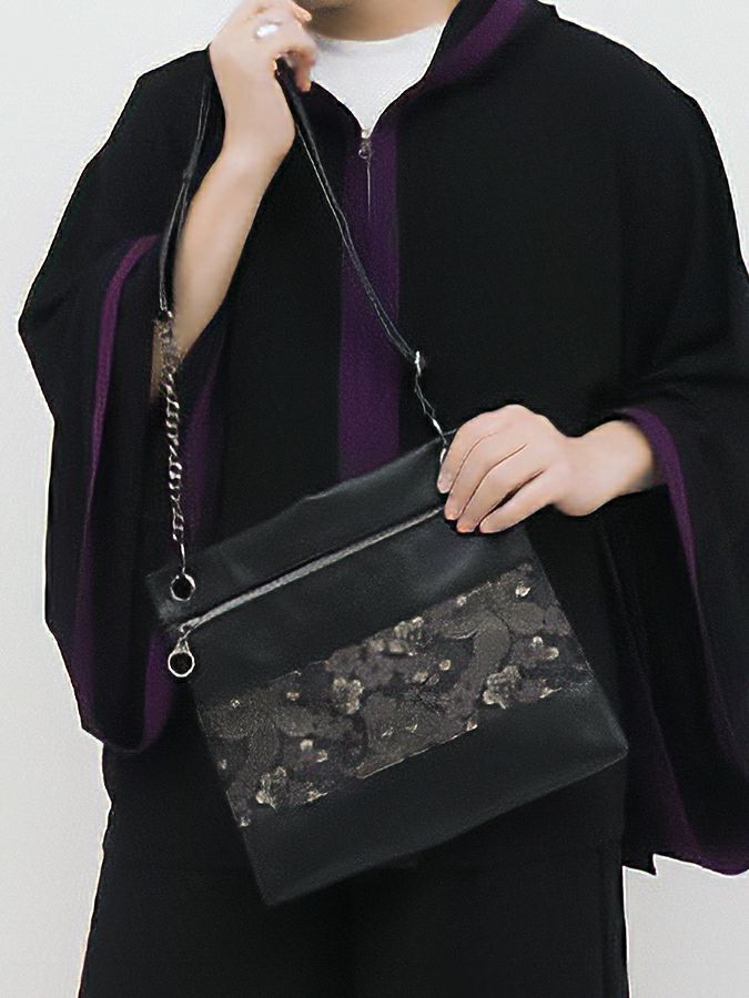 【雅結 -EN-】金襴切替 2WAYショルダーバッグ