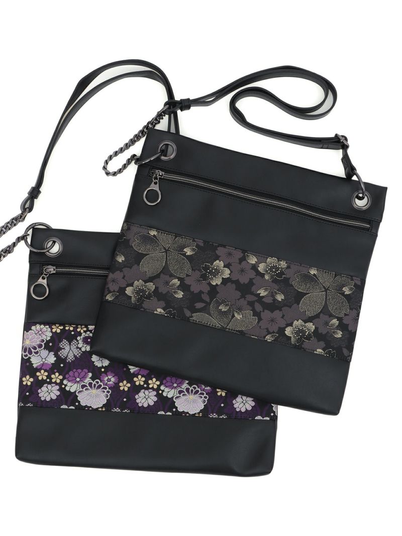 【雅結 -EN-】金襴切替 2WAYショルダーバッグ