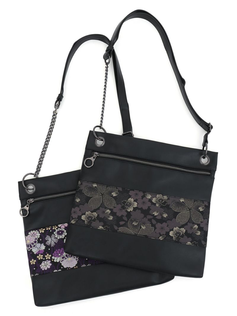 【雅結 -EN-】金襴切替 2WAYショルダーバッグ