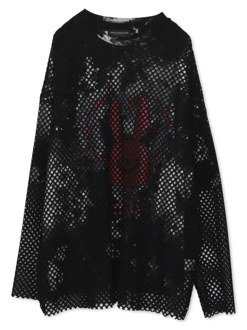 【BuBBzu×PSYCHO NATION】メッシュアンサンブルTシャツ