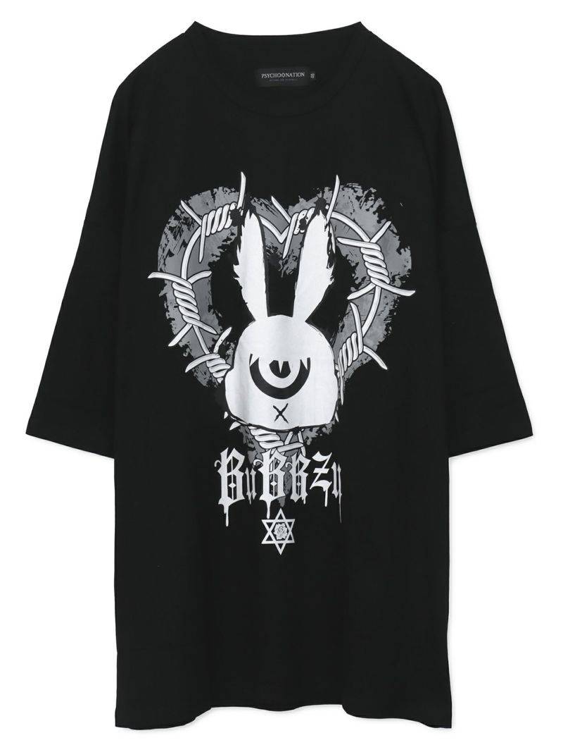 【BuBBzu×PSYCHO NATION】メッシュアンサンブルTシャツ