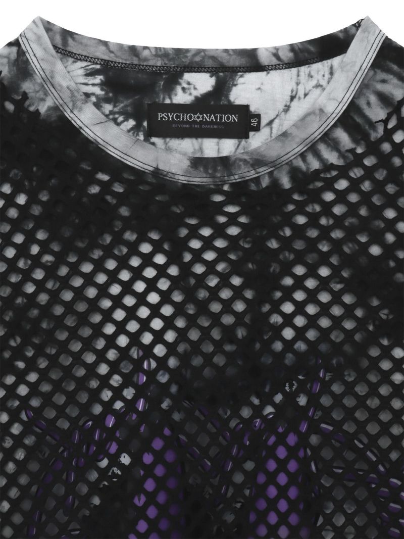 【BuBBzu×PSYCHO NATION】メッシュアンサンブルTシャツ