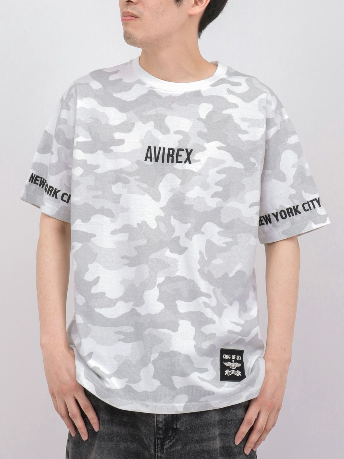 【AVIREX】EMBROIDERY LOGO T-SHIRT 〔LIMITED〕