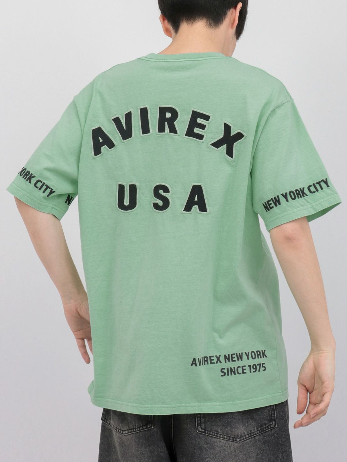 【AVIREX】EMBROIDERY LOGO T-SHIRT 〔LIMITED〕