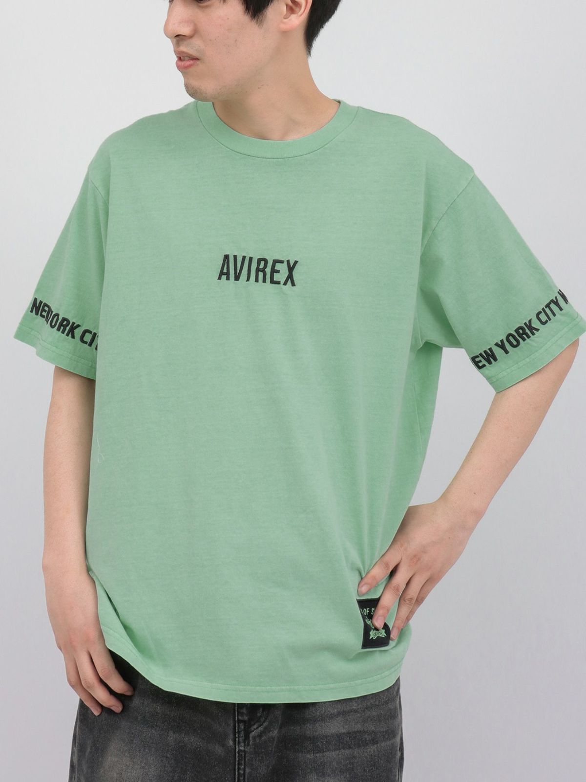 【AVIREX】EMBROIDERY LOGO T-SHIRT 〔LIMITED〕