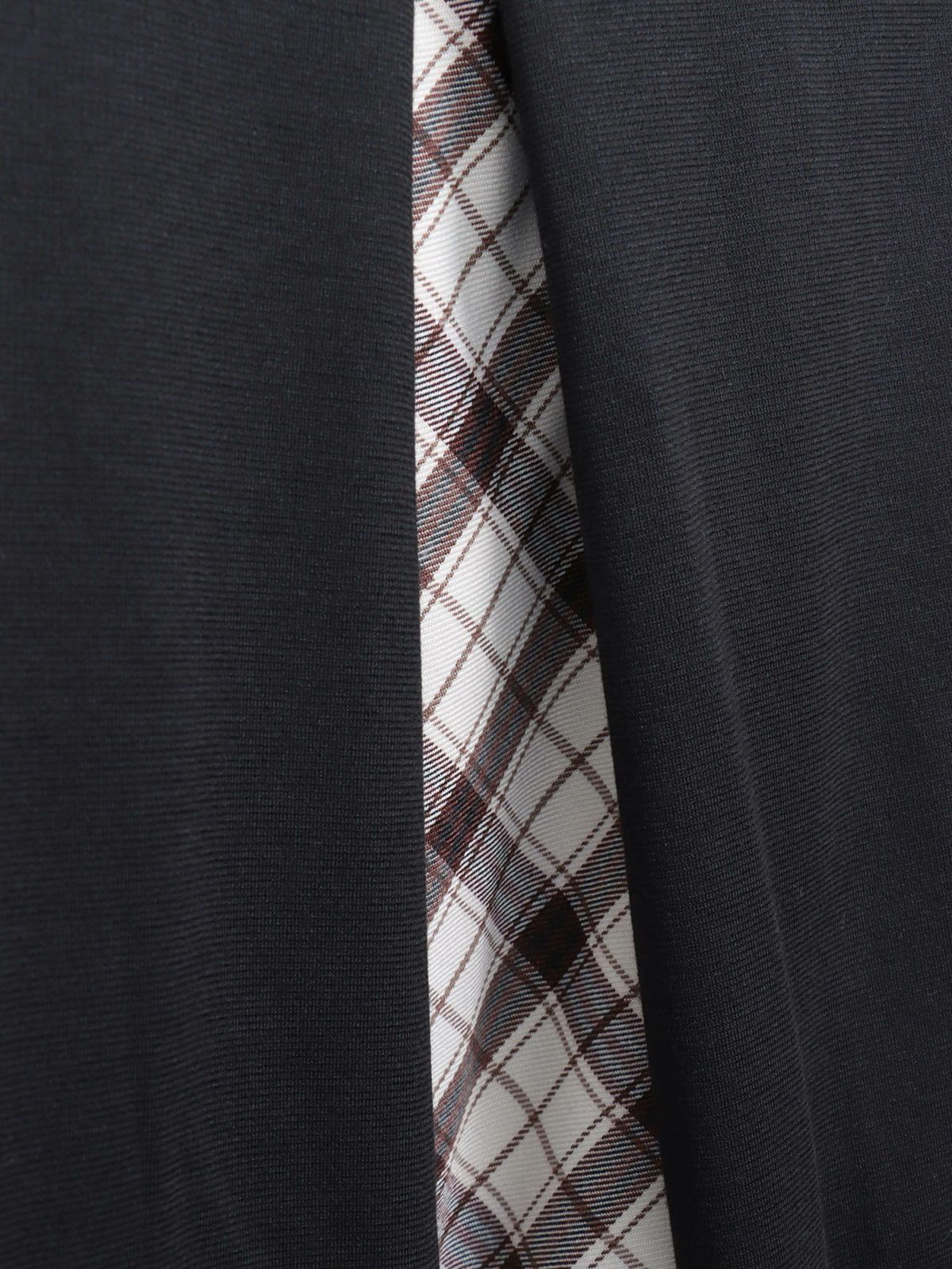 【雅結 -YuU-】“白ウサギと黒ネコ”チェック切替ロングスカート