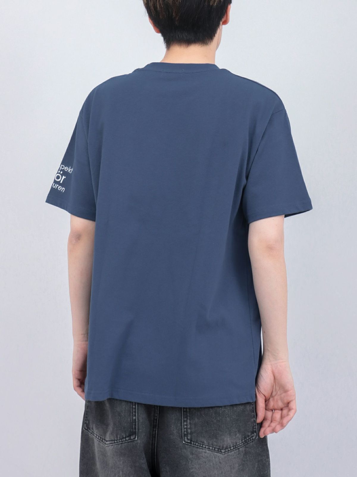 【moz】エルク ワンポイントサガラ刺繍入りTシャツ〔別注〕