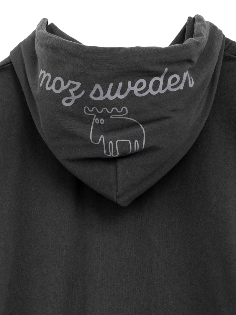 【moz】エルク ワンポイントサガラ刺繍入り半袖TEEパーカー〔別注〕