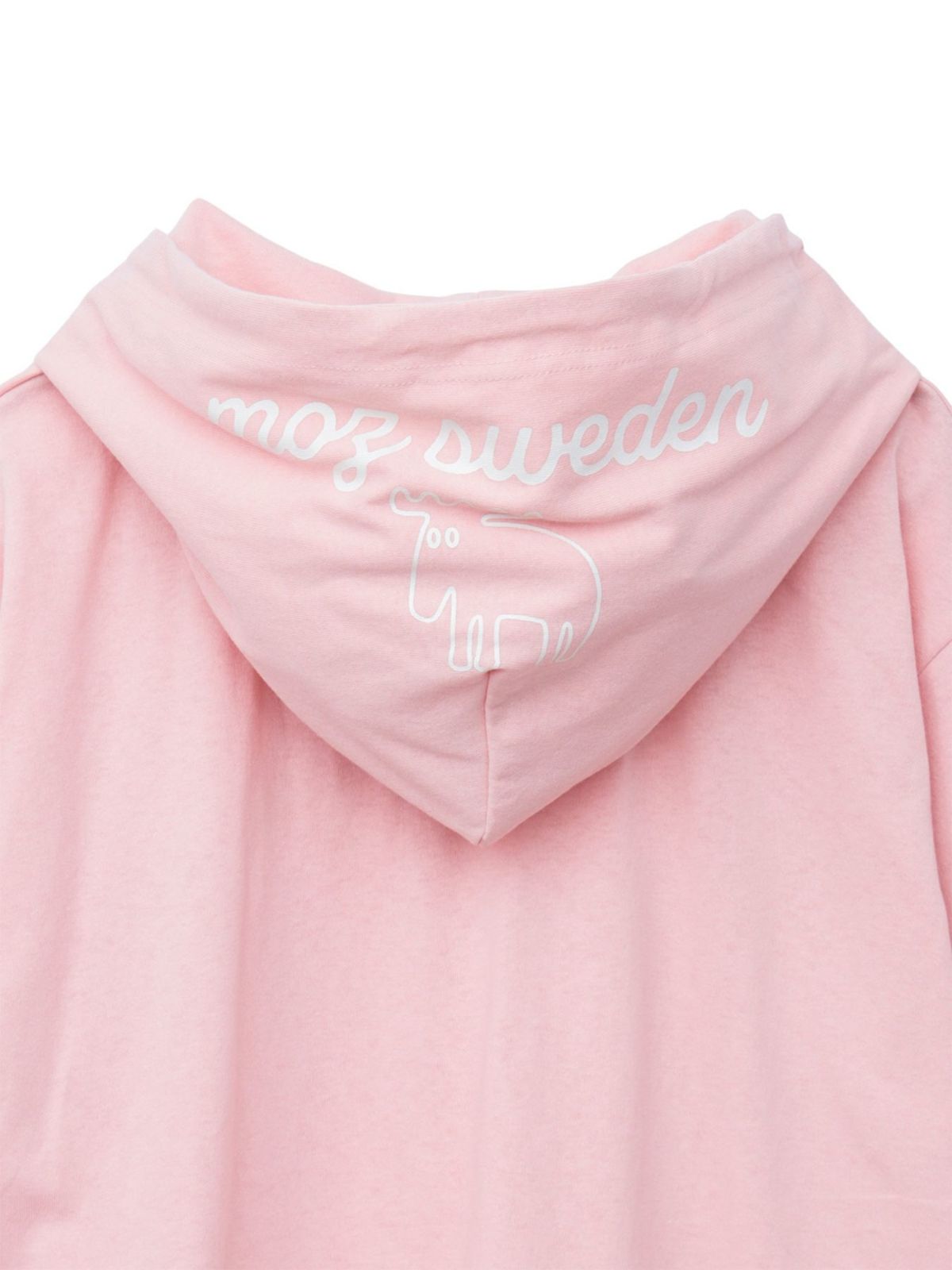 【moz】エルク ワンポイントサガラ刺繍入り半袖TEEパーカー〔別注〕