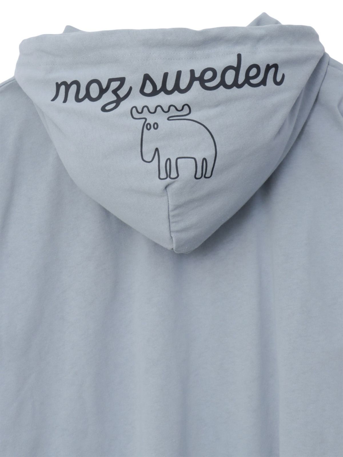 【moz】エルク ワンポイントサガラ刺繍入り半袖TEEパーカー〔別注〕