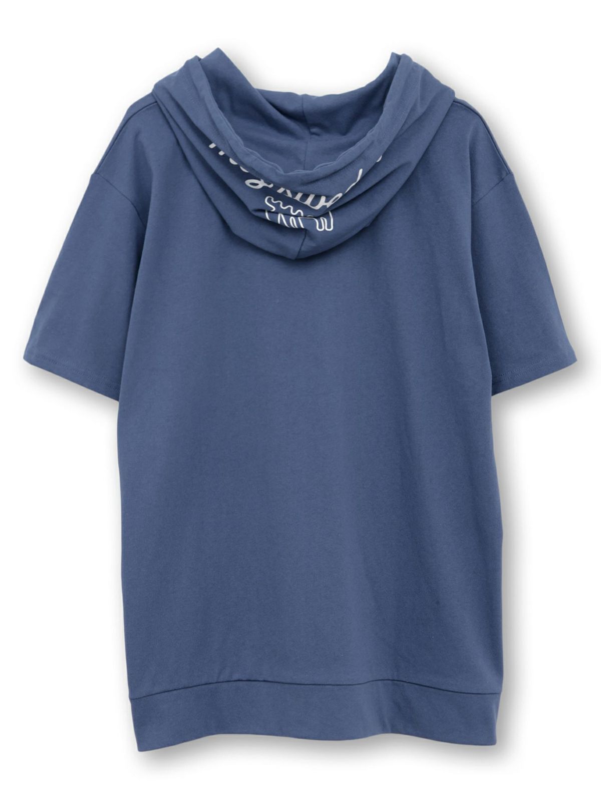 【moz】エルク ワンポイントサガラ刺繍入り半袖TEEパーカー〔別注〕