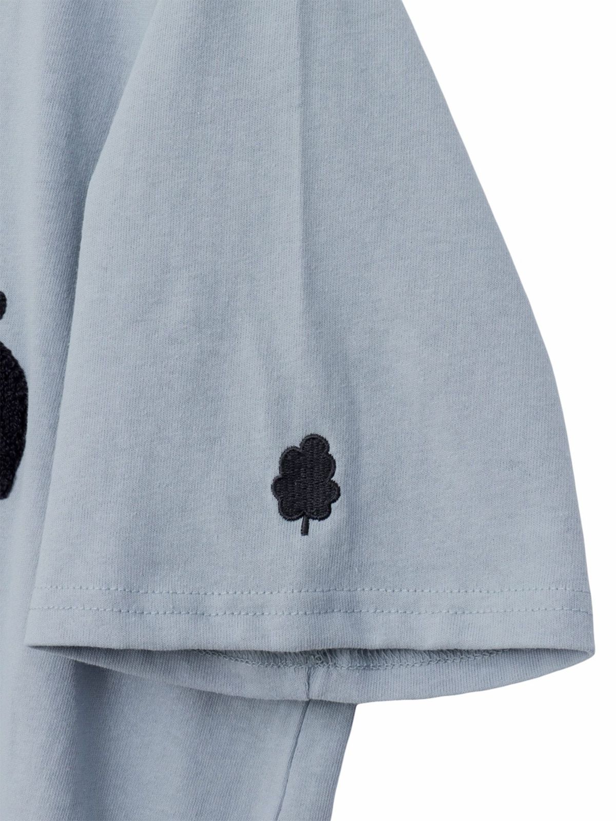 【moz】エルク ワンポイントサガラ刺繍入り半袖TEEパーカー〔別注〕