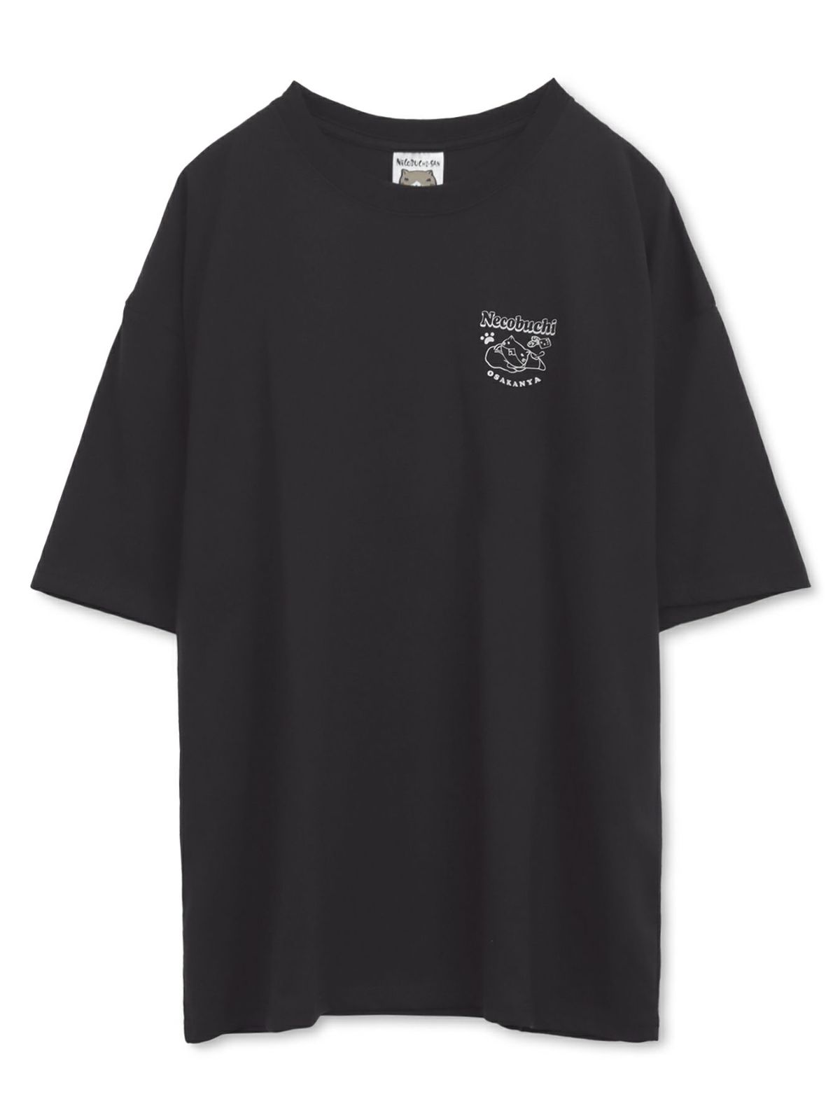 【NECOBUCHI-SAN】猫渕さんサガラ刺繍BIGシルエットTシャツ