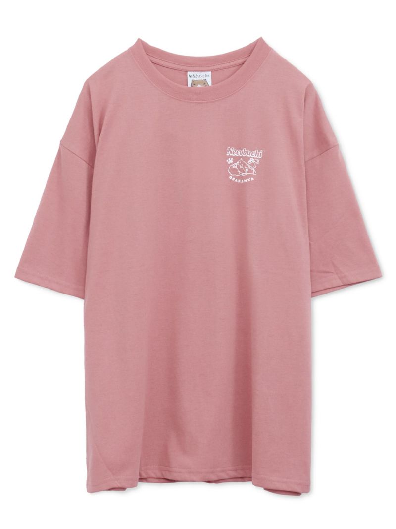 【NECOBUCHI-SAN】猫渕さんサガラ刺繍BIGシルエットTシャツ