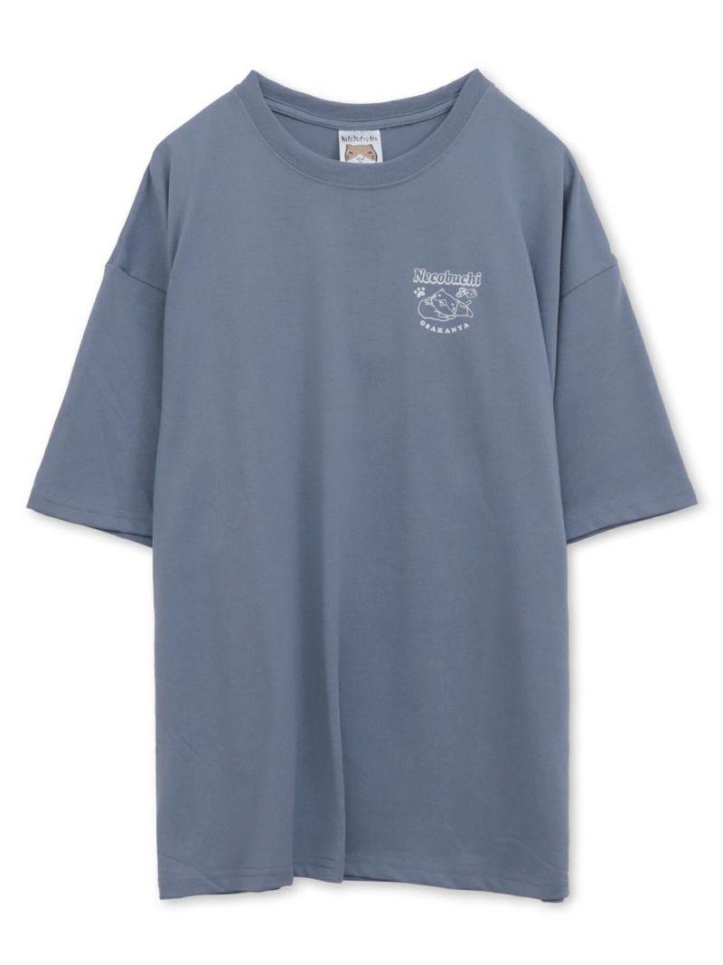 【NECOBUCHI-SAN】猫渕さんサガラ刺繍BIGシルエットTシャツ