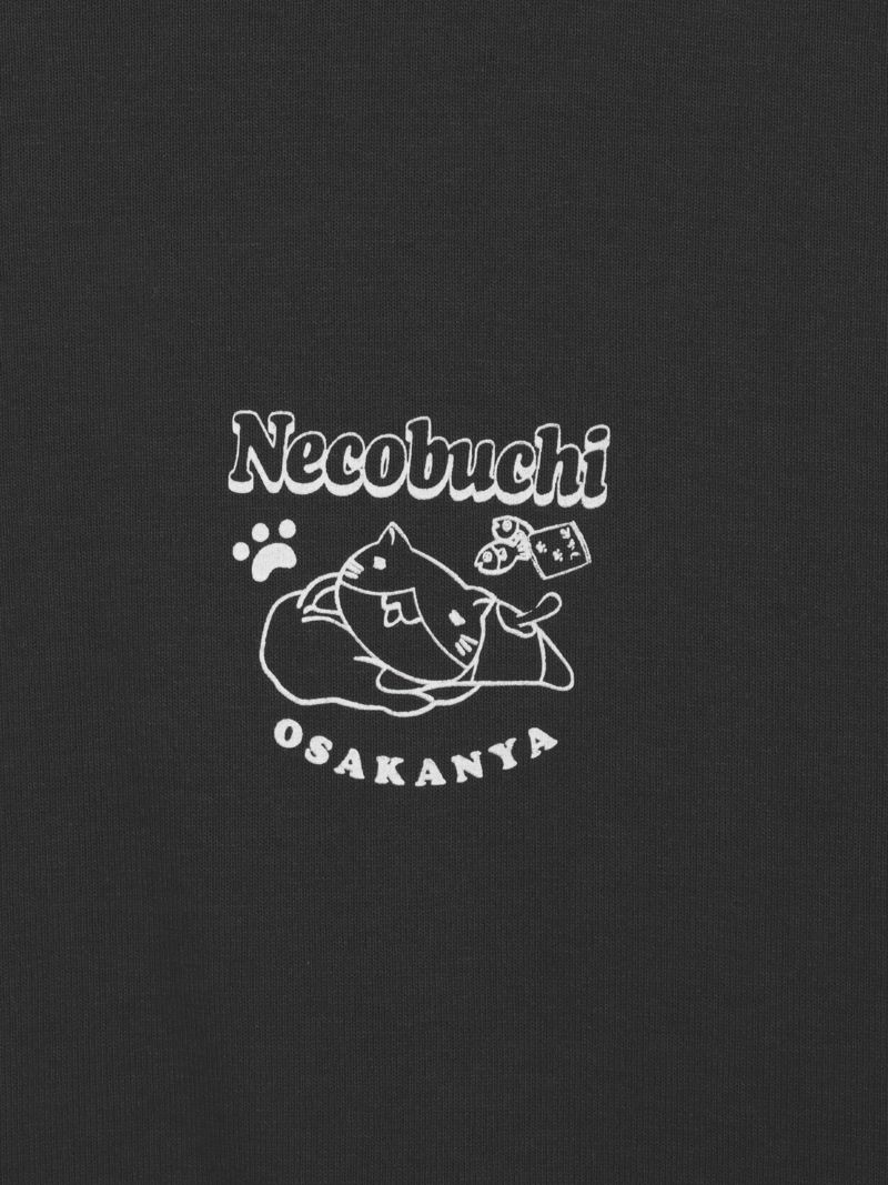 【NECOBUCHI-SAN】猫渕さんサガラ刺繍BIGシルエットTシャツ