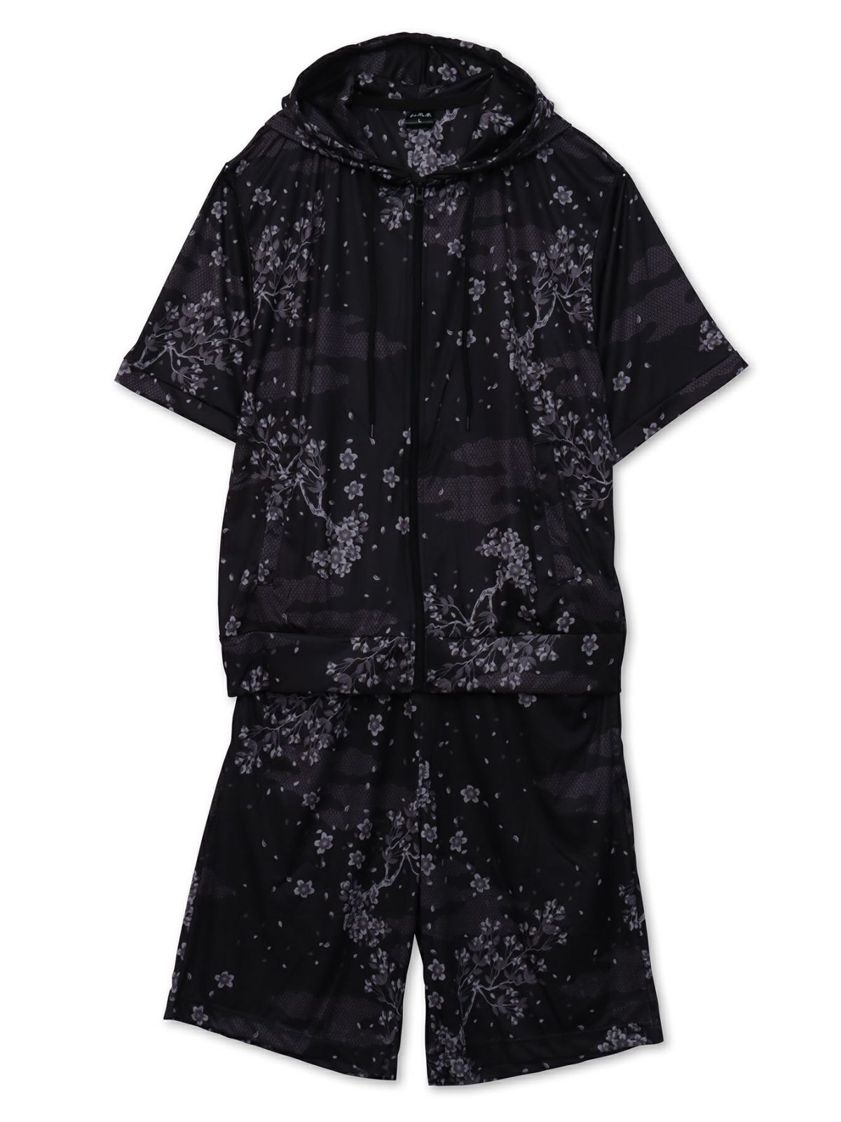 【和風景】和柄総柄 接触冷感素材セットアップ