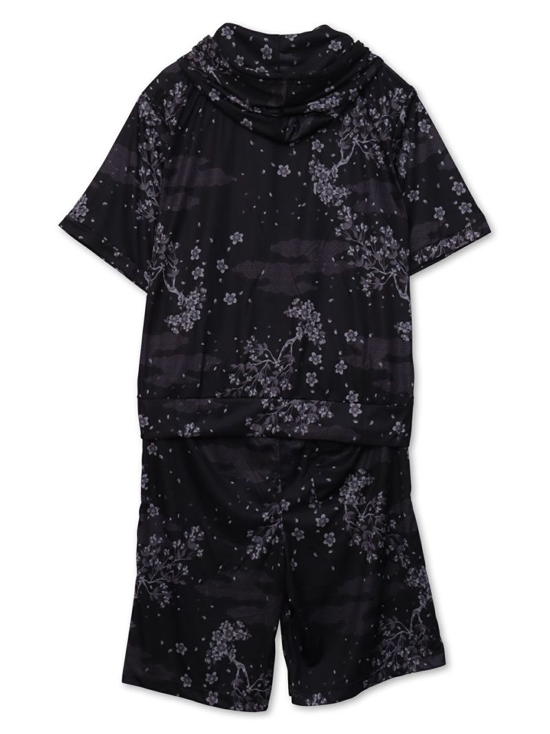 【和風景】和柄総柄 接触冷感素材セットアップ