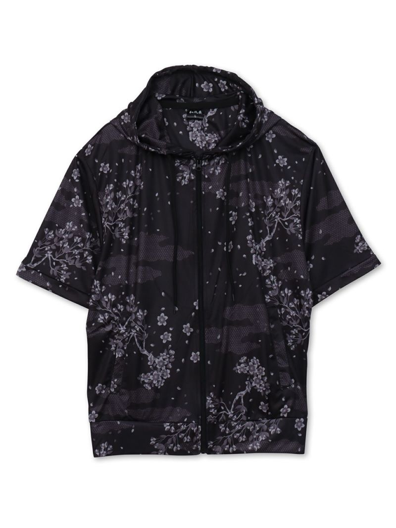 【和風景】和柄総柄 接触冷感素材セットアップ