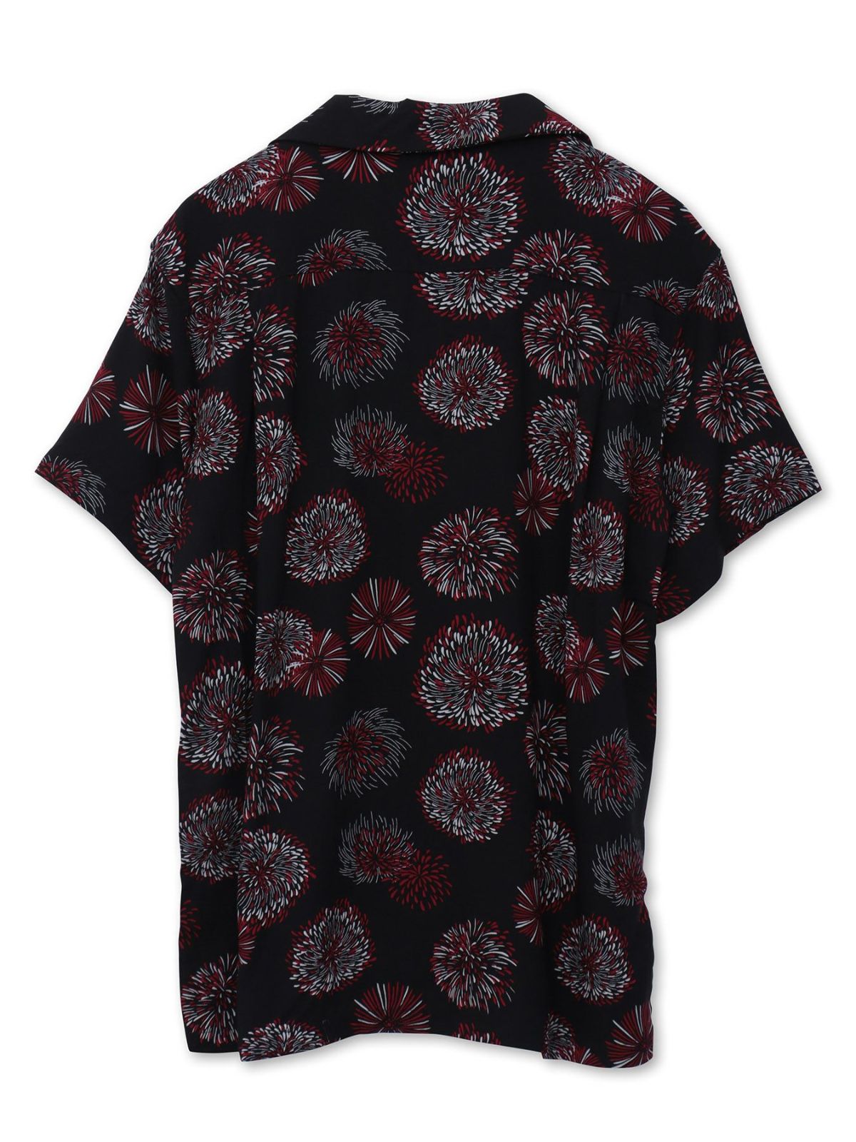 和柄プリントレーヨンアロハシャツ