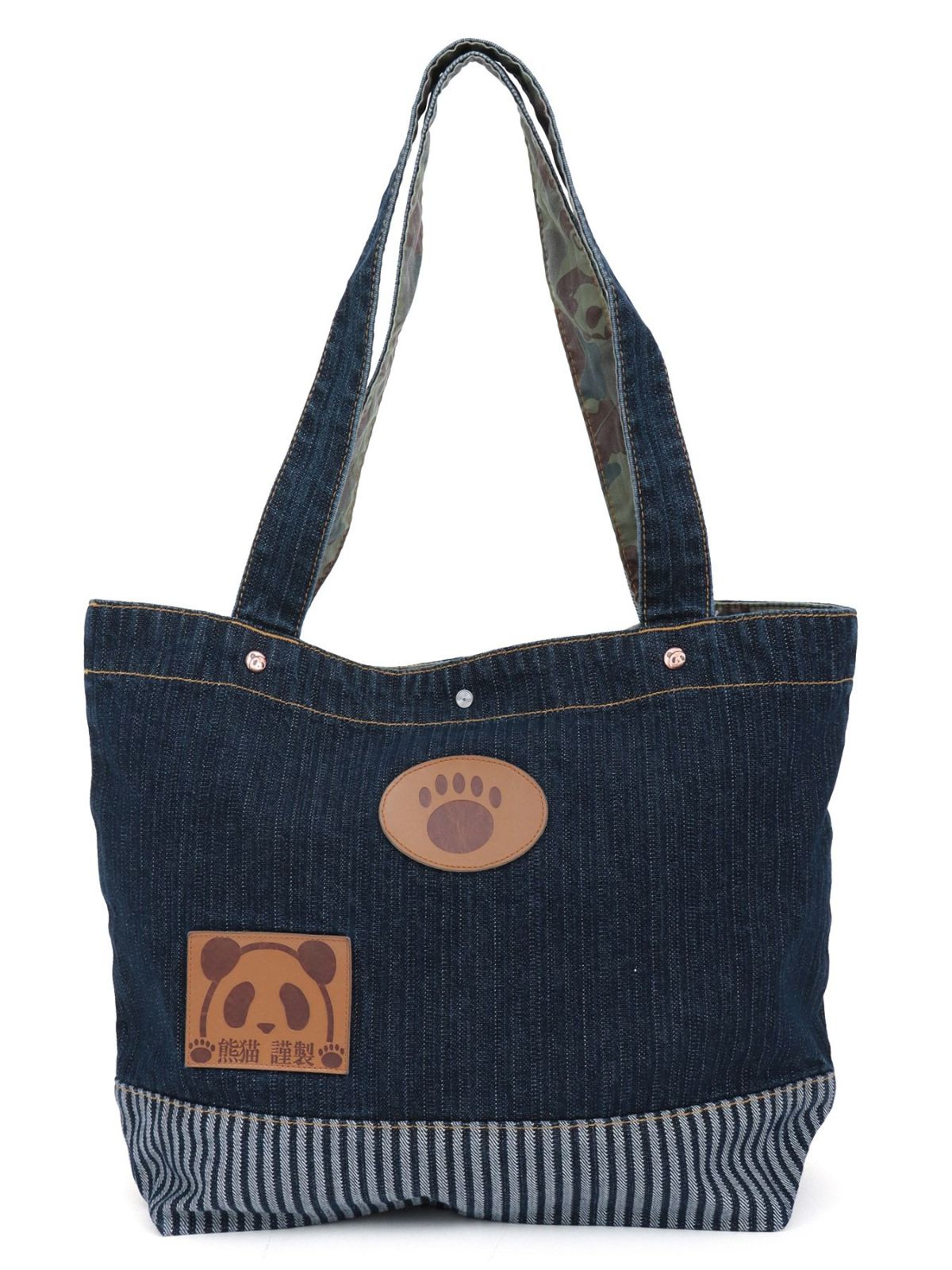 【PANDIESTA JAPAN】熊猫謹製 刺繍トートバッグ