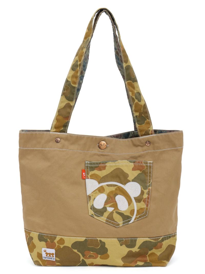 【PANDIESTA JAPAN】熊猫謹製 刺繍トートバッグ