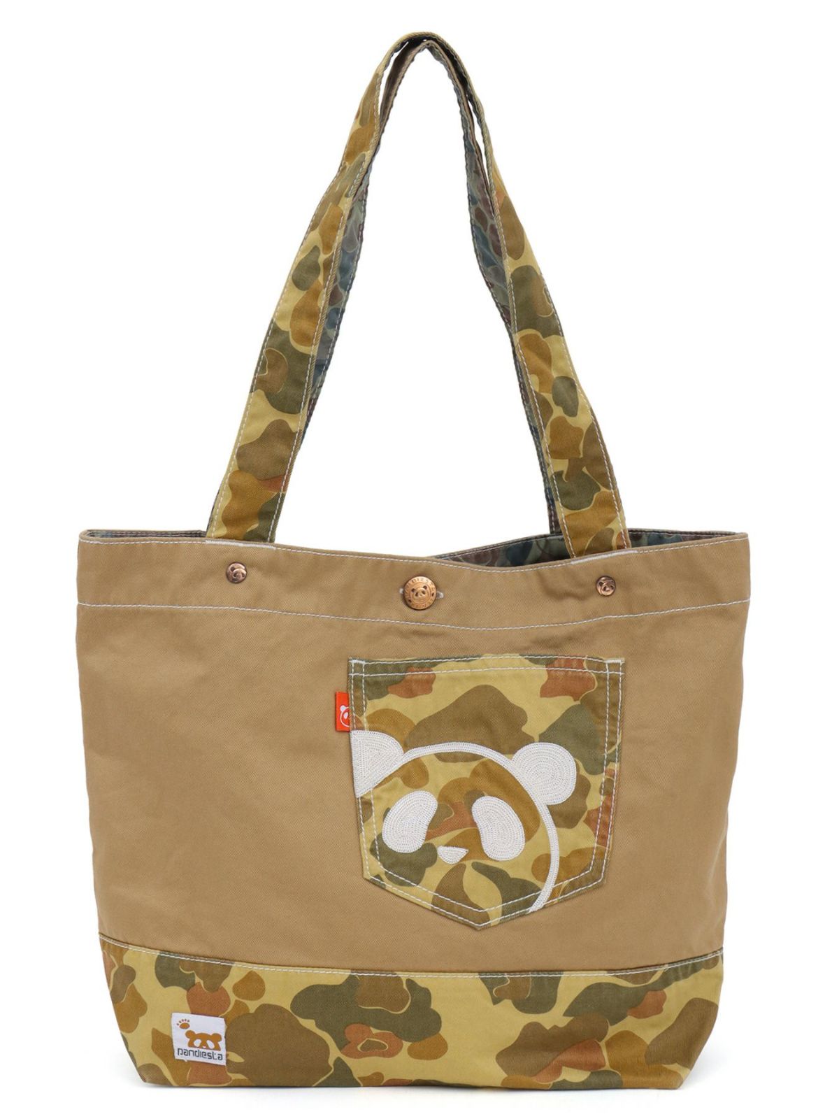 【PANDIESTA JAPAN】熊猫謹製 刺繍トートバッグ