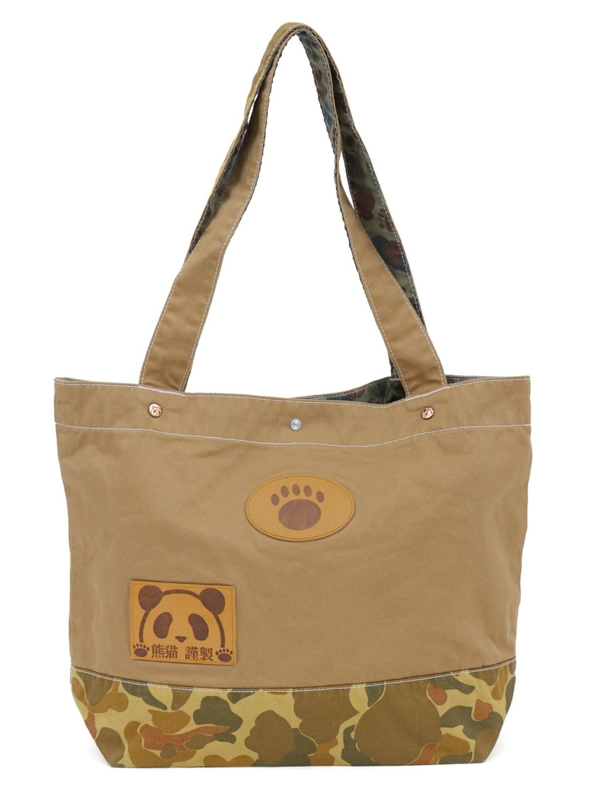 【PANDIESTA JAPAN】熊猫謹製 刺繍トートバッグ