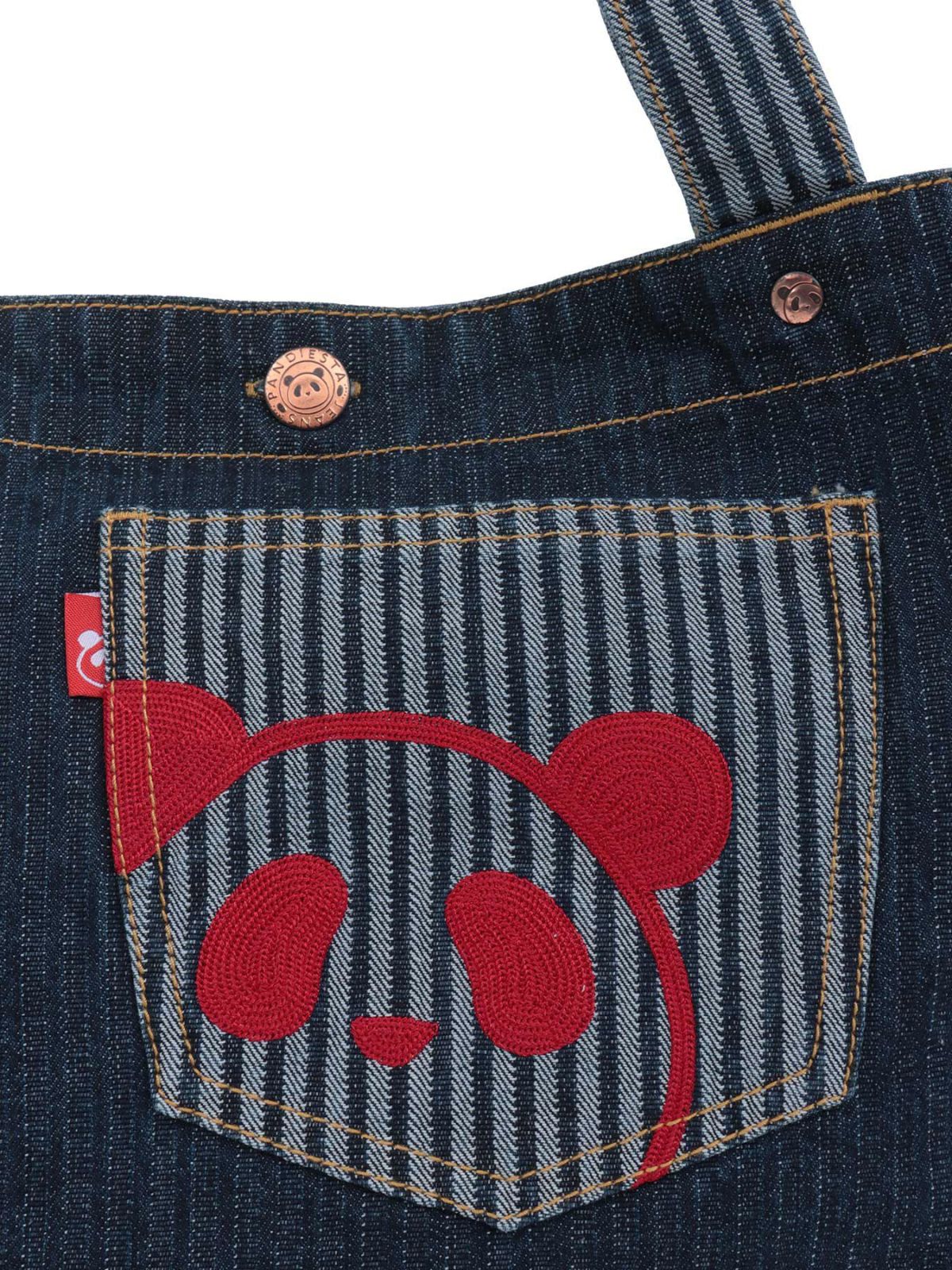 【PANDIESTA JAPAN】熊猫謹製 刺繍トートバッグ
