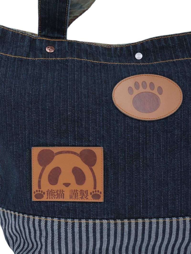 【PANDIESTA JAPAN】熊猫謹製 刺繍トートバッグ