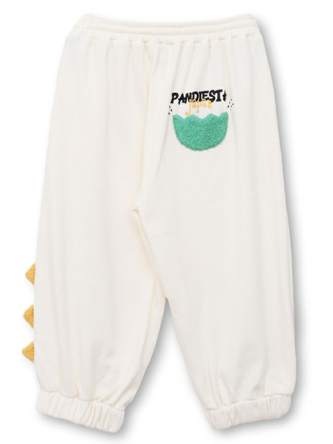 【PANDIESTA JAPAN】“ダイナソーパンダ”スウェット素材クロップドパンツ