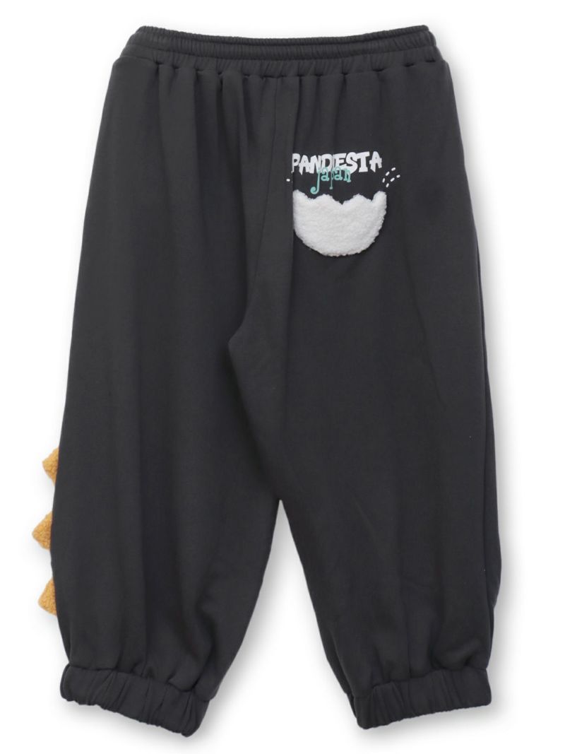 【PANDIESTA JAPAN】“ダイナソーパンダ”スウェット素材クロップドパンツ