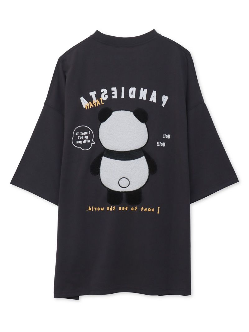 【PANDIESTA JAPAN】ぬいぐるみ風アップリケBIGシルエットTシャツ