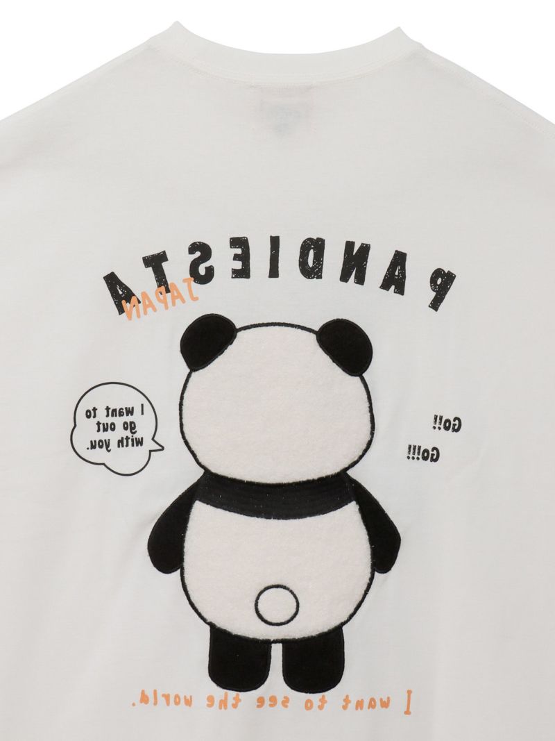 【PANDIESTA JAPAN】ぬいぐるみ風アップリケBIGシルエットTシャツ