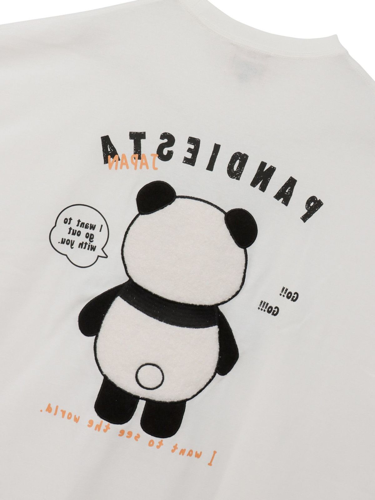 【PANDIESTA JAPAN】ぬいぐるみ風アップリケBIGシルエットTシャツ