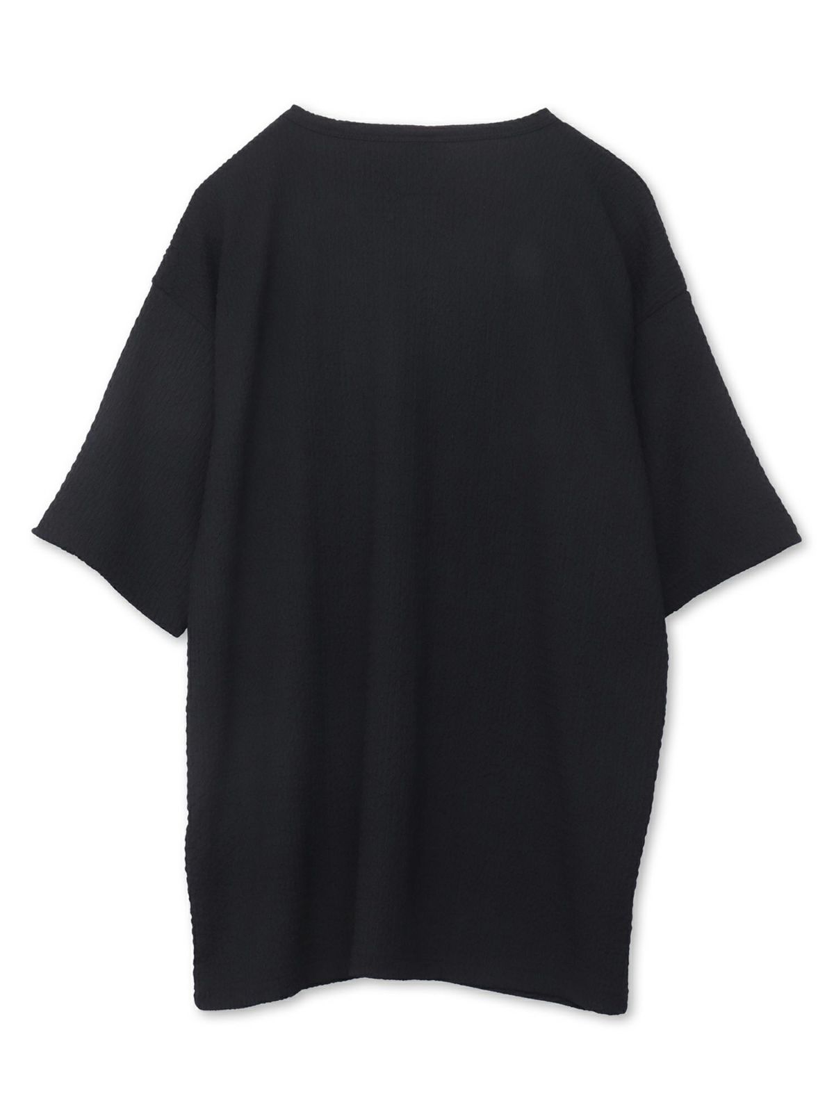 【雅結】桜刺繍 楊柳生地VネックTシャツ