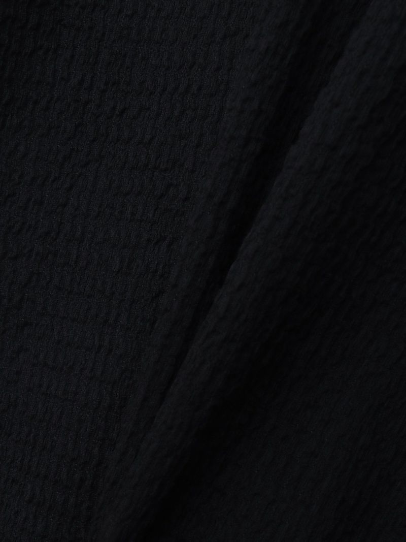 【雅結】桜刺繍 楊柳生地VネックTシャツ