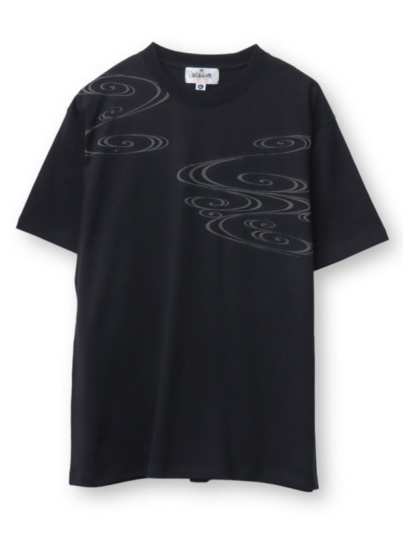 【絡繰魂】“夜桜金魚”刺繍入りTシャツ