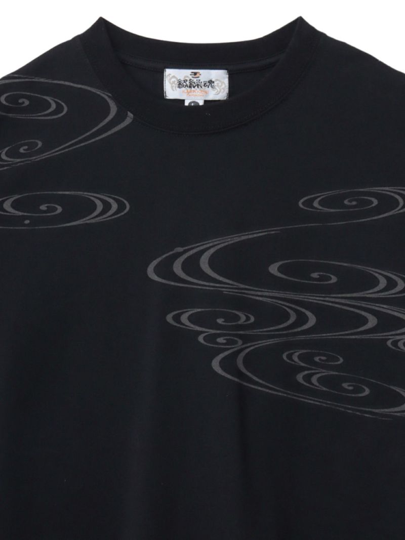 【絡繰魂】“夜桜金魚”刺繍入りTシャツ