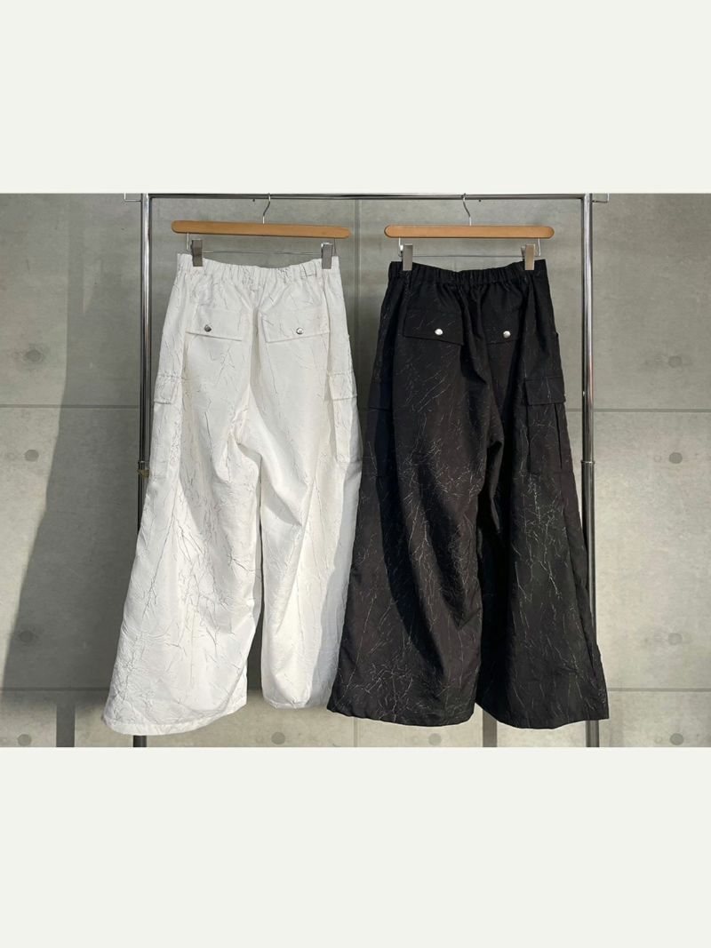 【DAKU】カラス刺繍 ワイドカーゴパンツ