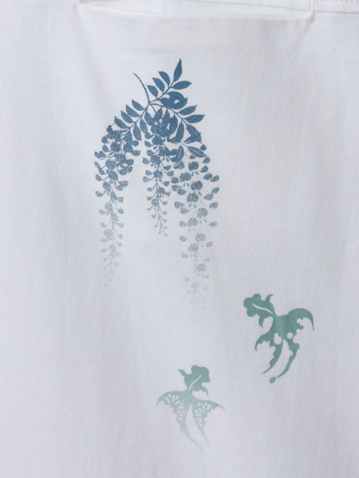 【雅結】藤と金魚プリント チュニックTシャツ