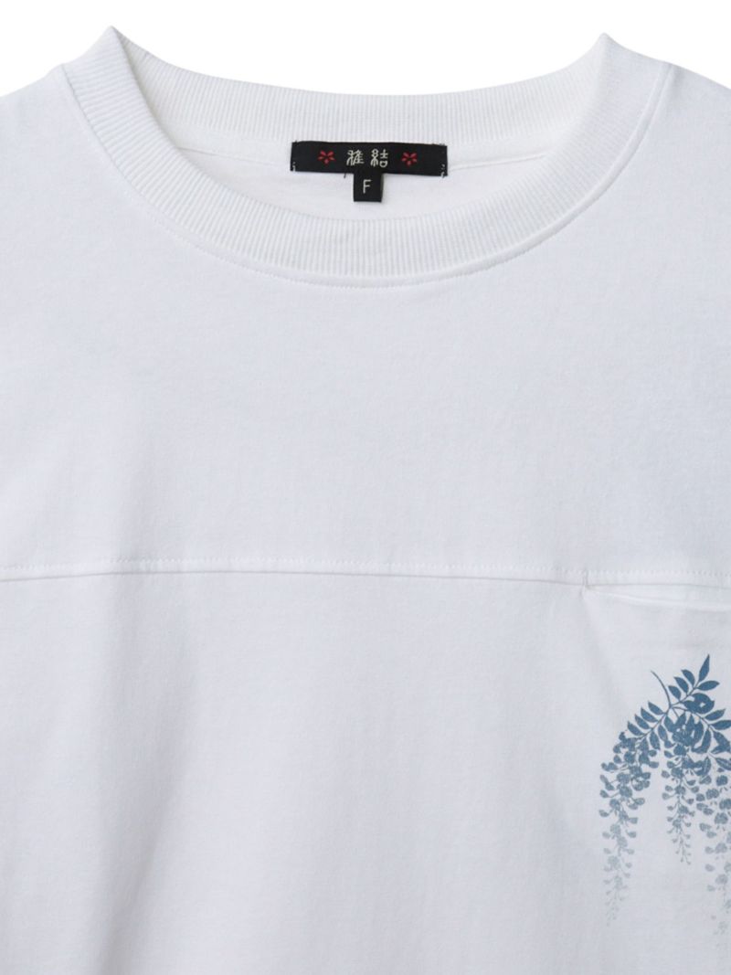 【雅結】藤と金魚プリント チュニックTシャツ