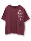 【雅結】桜と猫プリント ドルマンプルオーバー