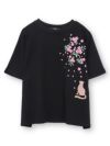 【雅結】桜と猫プリント ドルマンプルオーバー